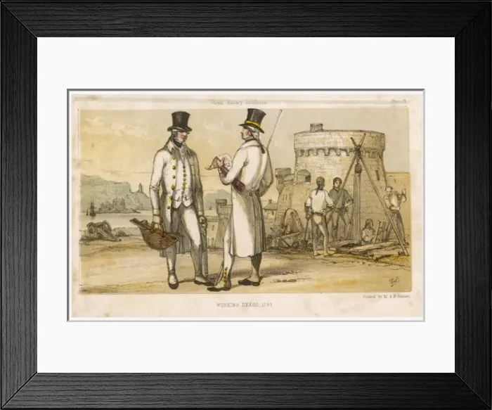 Framed Print : Artificers in their working dress Framed Print : Artificers in their working dress