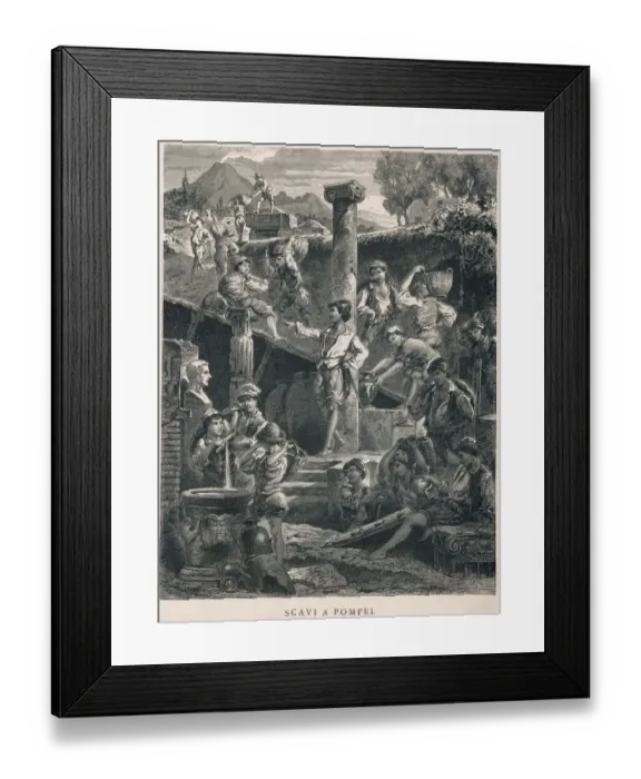 Framed Print : Italy / Pompeii / Excavation Framed Print : Italy / Pompeii / Excavation