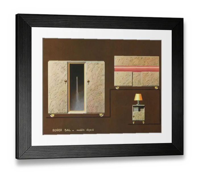 Framed Print : Art Deco Cupboards Framed Print : Art Deco Cupboards