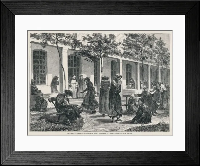 Framed Print : Mental patients Framed Print : Mental patients