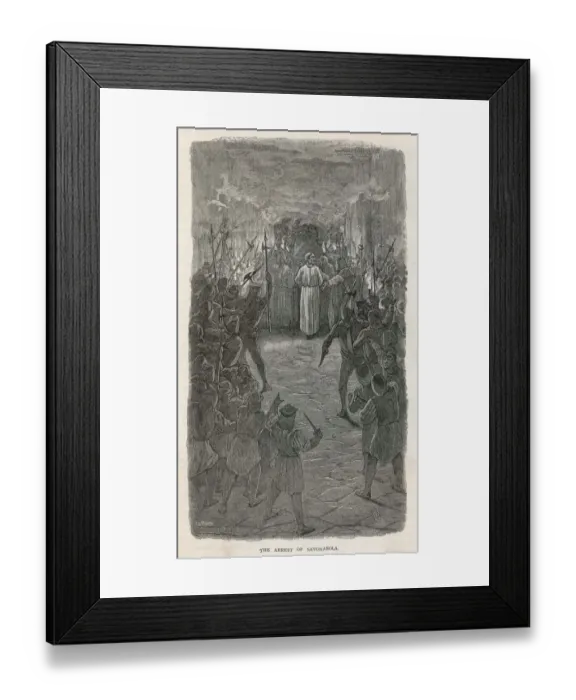 Framed Print : Girolamo Savonarola arrested Framed Print : Girolamo Savonarola arrested