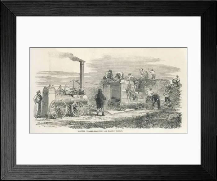 Framed Print : Hornsbys Thresher Framed Print : Hornsbys Thresher
