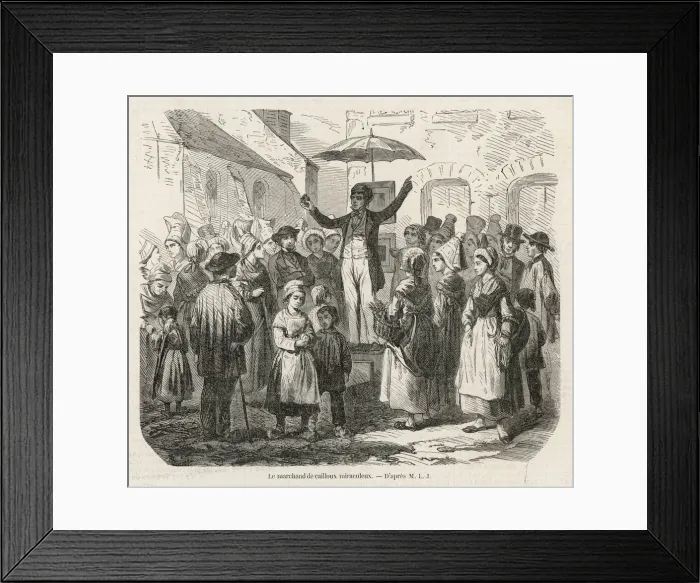 Framed Print : Selling blessed rock Framed Print : Selling blessed rock