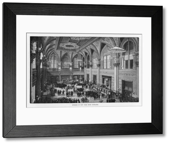Framed Print : New York Stock Exchange 1885 Framed Print : New York Stock Exchange 1885