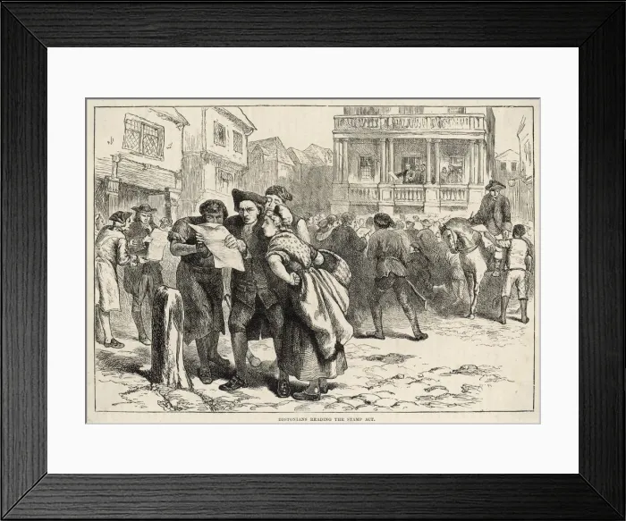 Framed Print : Stamp Act in Boston Framed Print : Stamp Act in Boston