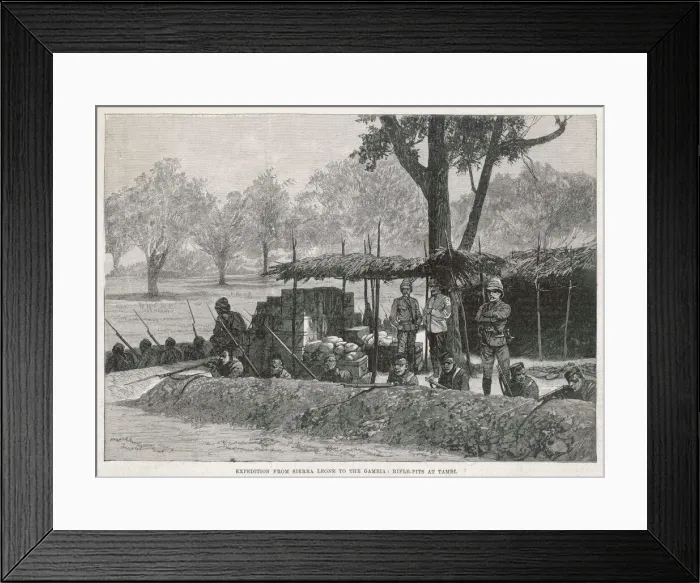 Framed Print : Rifle pits in Tambi Framed Print : Rifle pits in Tambi