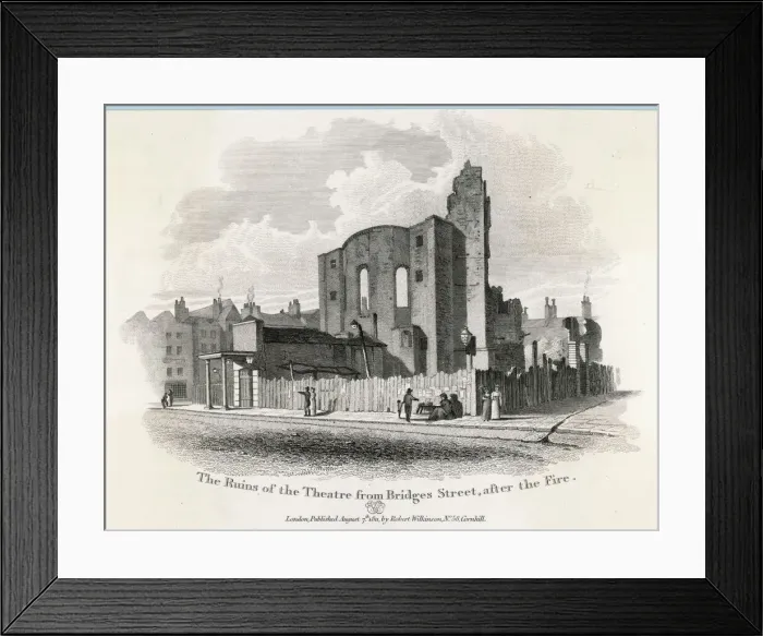 Framed Print : Drury Lane Theatre 1809 Framed Print : Drury Lane Theatre 1809