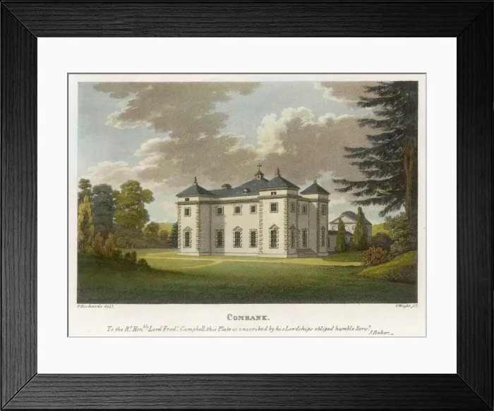 Framed Print : Combank Country House Framed Print : Combank Country House