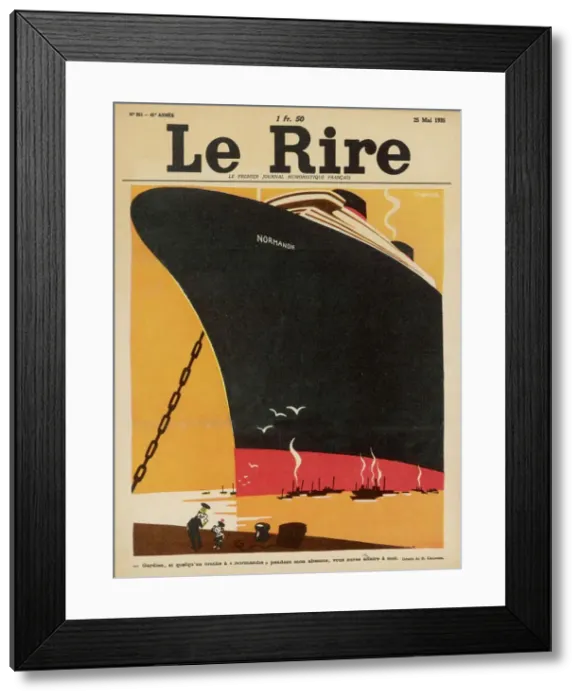 Framed Print : Steamship: Normandie Framed Print : Steamship: Normandie