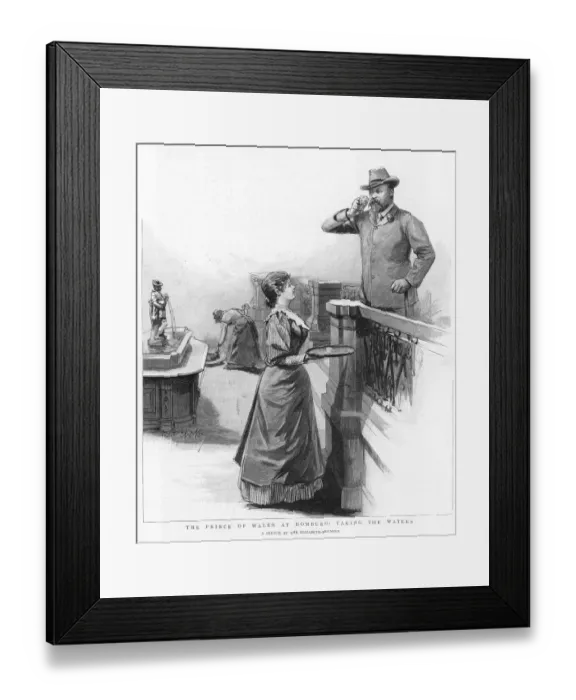 Framed Print : Edward Vii / Spa Waters Framed Print : Edward Vii / Spa Waters