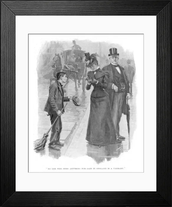 Framed Print : Crossing Sweeper Framed Print : Crossing Sweeper
