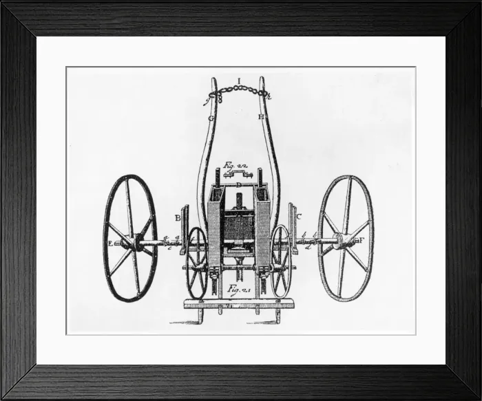 Framed Print : Tulls Wheat Drill Framed Print : Tulls Wheat Drill