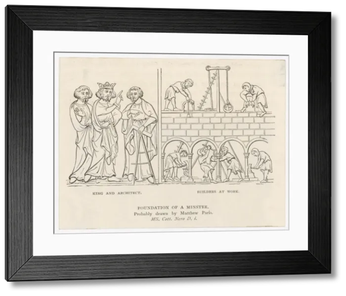 Framed Print : Laying Foundations Framed Print : Laying Foundations