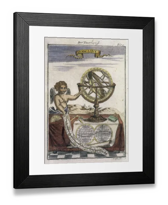 Framed Print : Allegory of the Zodiac Framed Print : Allegory of the Zodiac