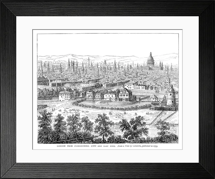 Framed Print : General View of London Framed Print : General View of London