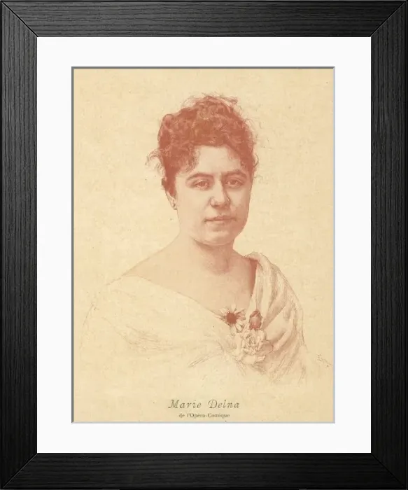 Framed Print : Marie Delna / Singer Framed Print : Marie Delna / Singer