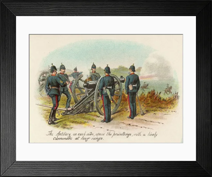 Framed Print : British Military Scene Framed Print : British Military Scene