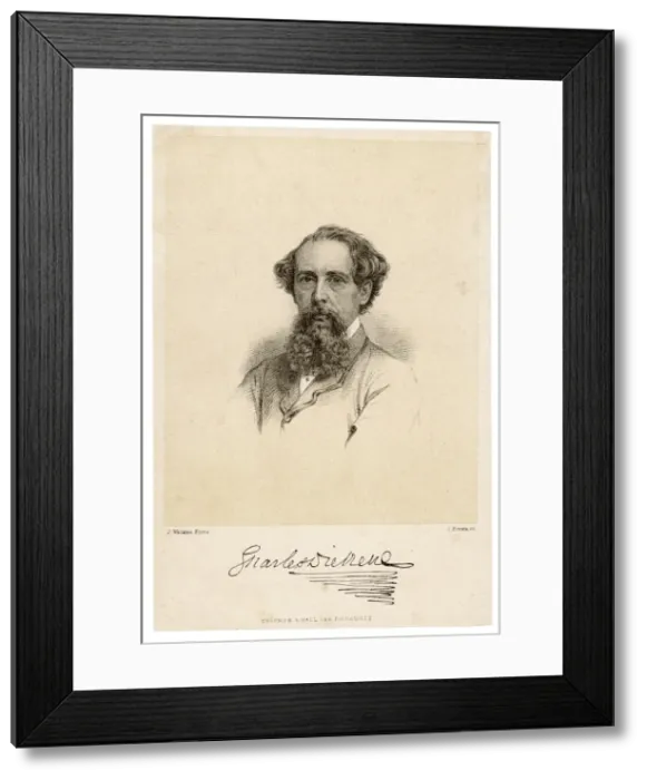 Framed Print : Dickens (Brown) Framed Print : Dickens (Brown)