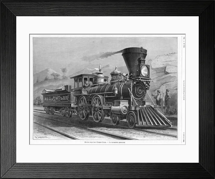 Framed Print : Alleghany Locomotive Framed Print : Alleghany Locomotive