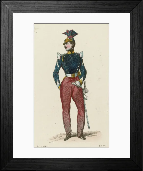 Framed Print : Military / French Dress Framed Print : Military / French Dress
