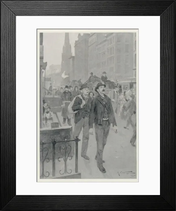 Framed Print : Immigrants in New York Framed Print : Immigrants in New York
