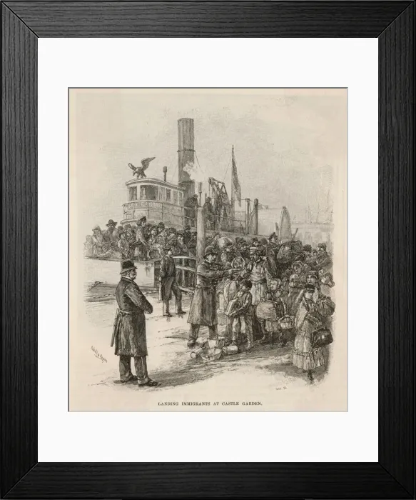 Framed Print : Immigrants Y Framed Print : Immigrants Y