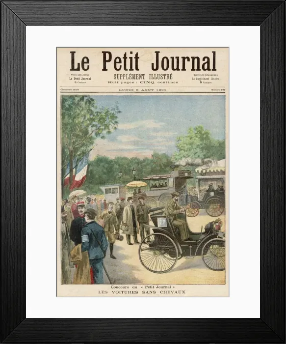 Framed Print : Motor Rally 1894 Framed Print : Motor Rally 1894
