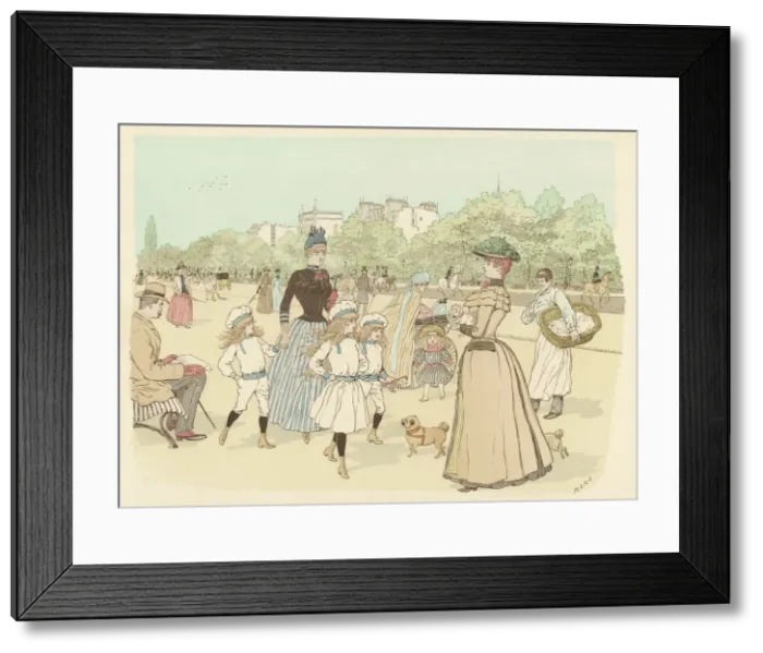 Framed Print : Walk in Bois De Boulogne Framed Print : Walk in Bois De Boulogne