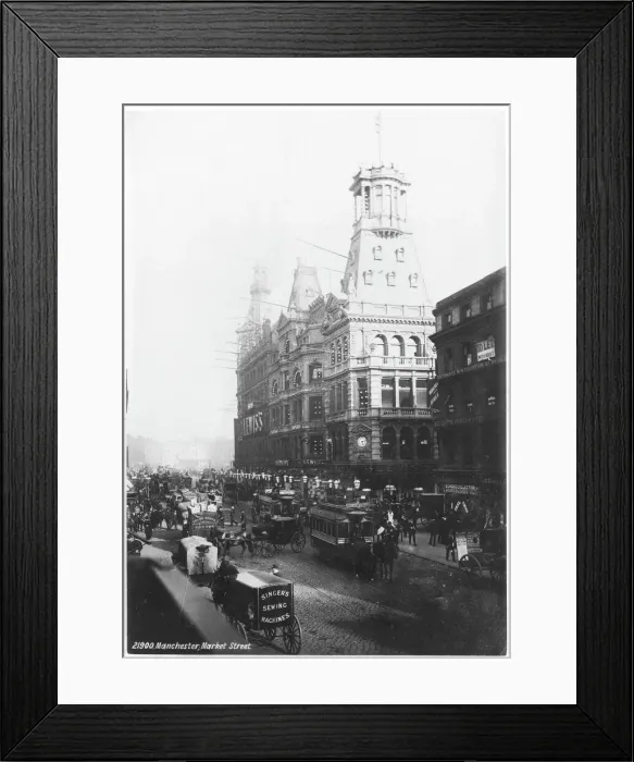 Framed Print : Manchester / Market Street Framed Print : Manchester / Market Street