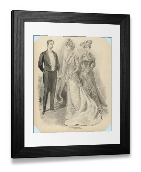Framed Print : Wedding Dress of 1899 Framed Print : Wedding Dress of 1899