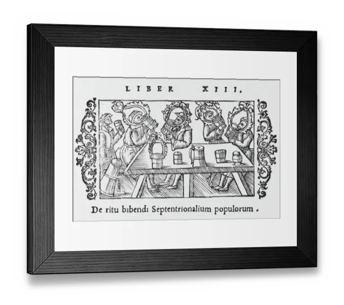 Framed Print : Medieval Drinking Framed Print : Medieval Drinking