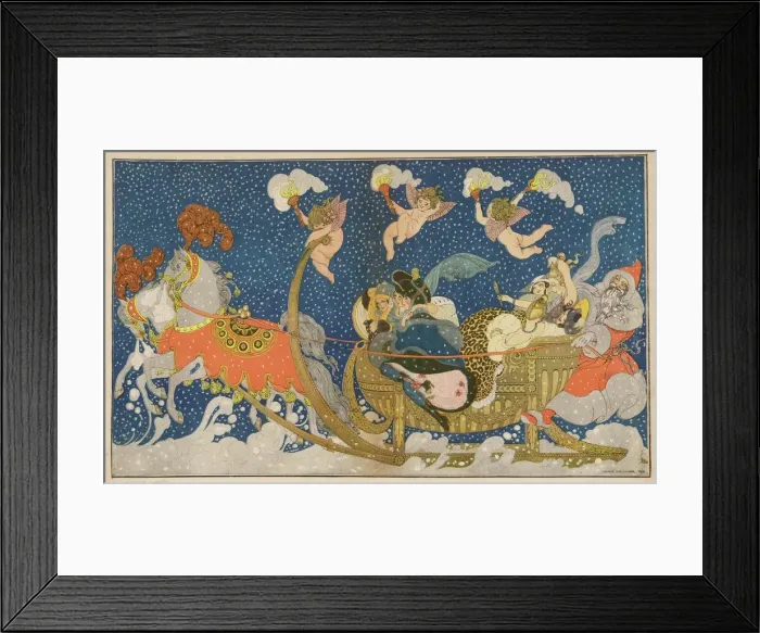 Framed Print : Father Christmas / Sleigh Framed Print : Father Christmas / Sleigh