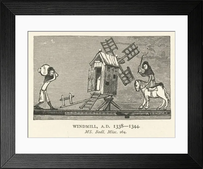 Framed Print : 14th Century Windmill Framed Print : 14th Century Windmill