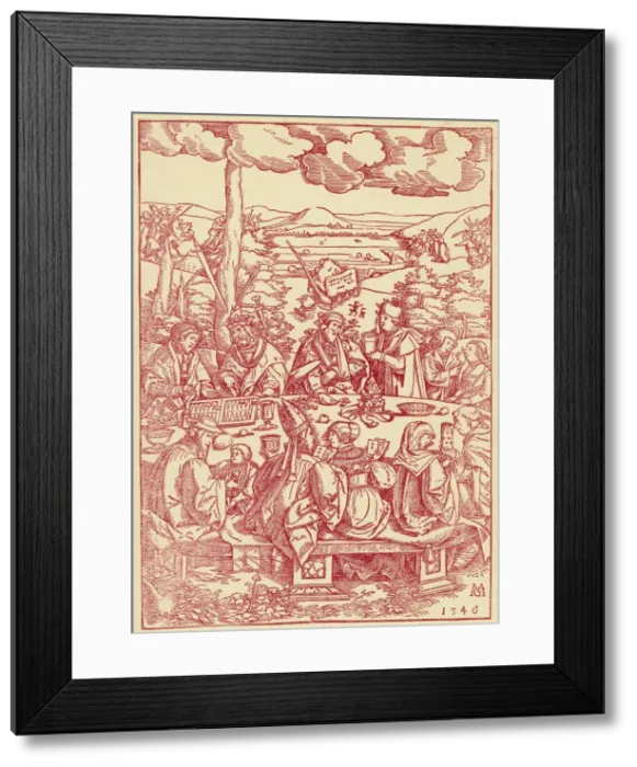 Framed Print : Pope & Table of Vice Framed Print : Pope & Table of Vice
