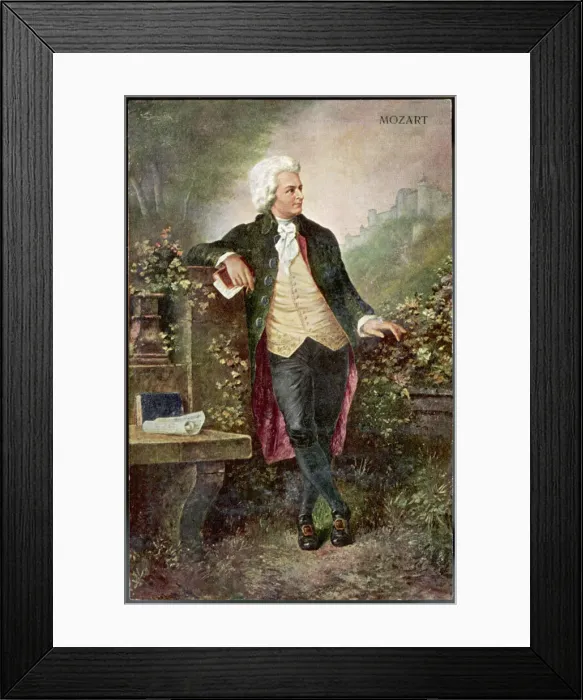 Framed Print : MOZART. WOLFGANG AMADEUS MOZART Austrian musician Framed Print : MOZART. WOLFGANG AMADEUS MOZART Austrian musician