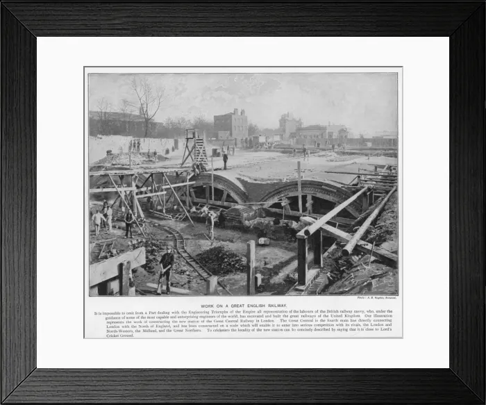 Framed Print : Rail Construction Framed Print : Rail Construction