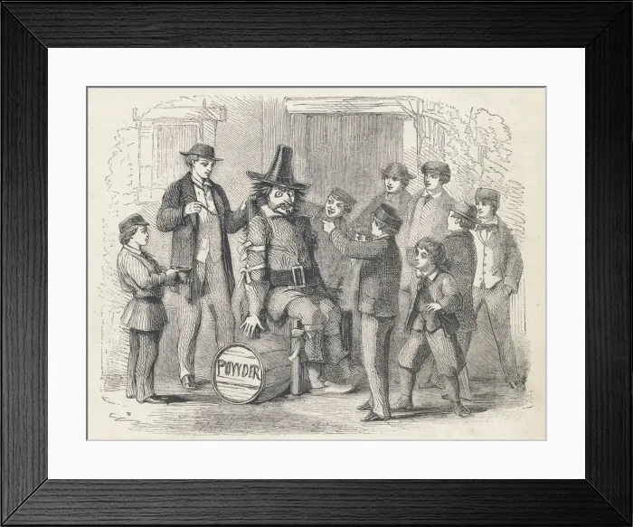 Framed Print : Boys-Penny for the Guy Framed Print : Boys-Penny for the Guy