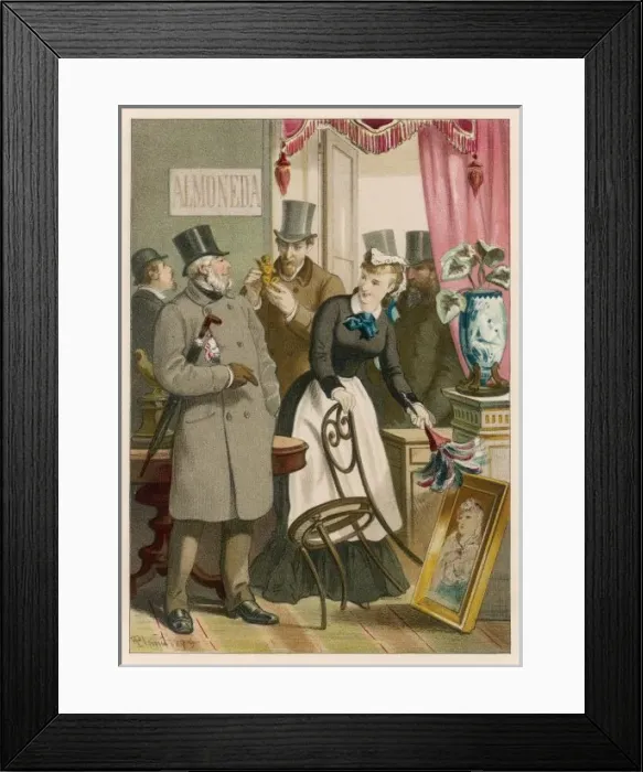 Framed Print : Viewing the Lots 1879 Framed Print : Viewing the Lots 1879