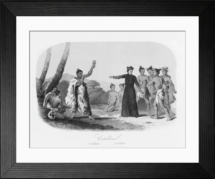 Framed Print : Missionaries / America Framed Print : Missionaries / America