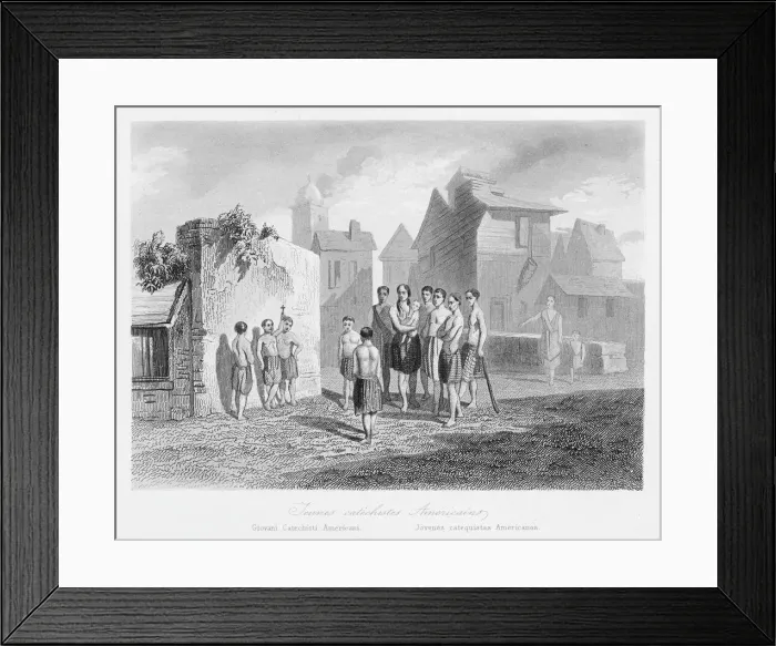 Framed Print : Missionaries / America Framed Print : Missionaries / America