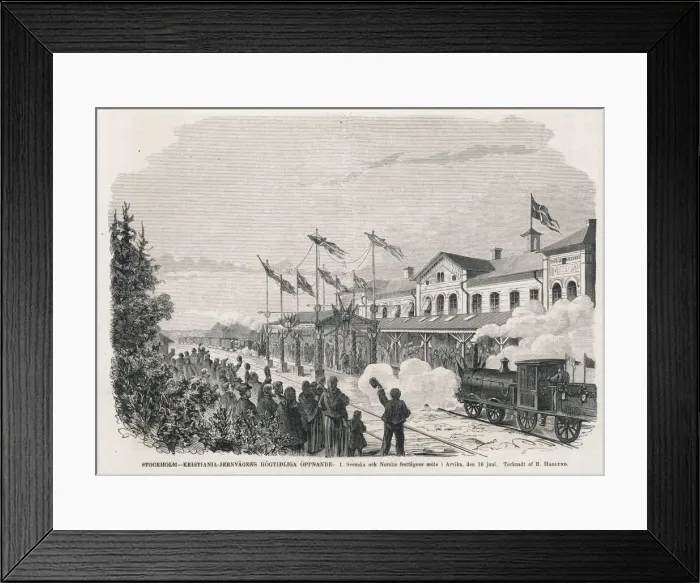 Framed Print : Rail / Scandinavia Framed Print : Rail / Scandinavia