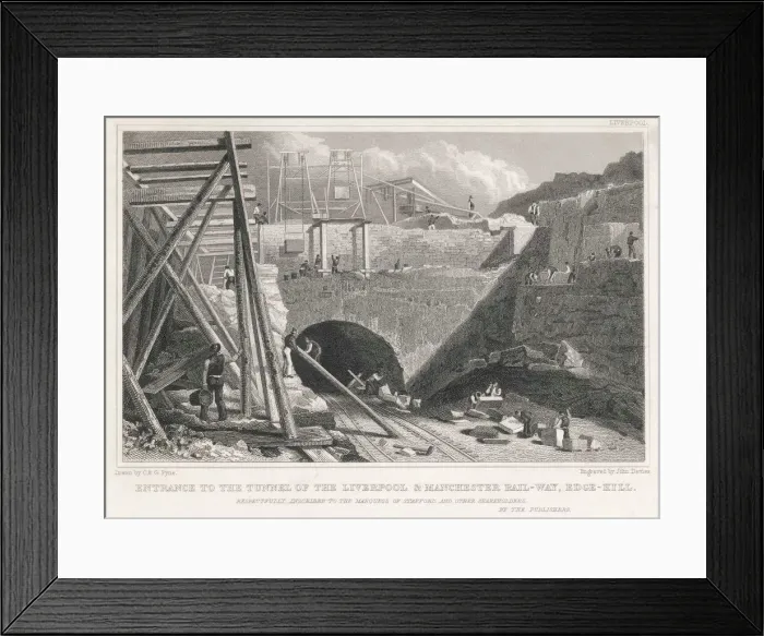 Framed Print : Liverpool-Manch. Railway Framed Print : Liverpool-Manch. Railway