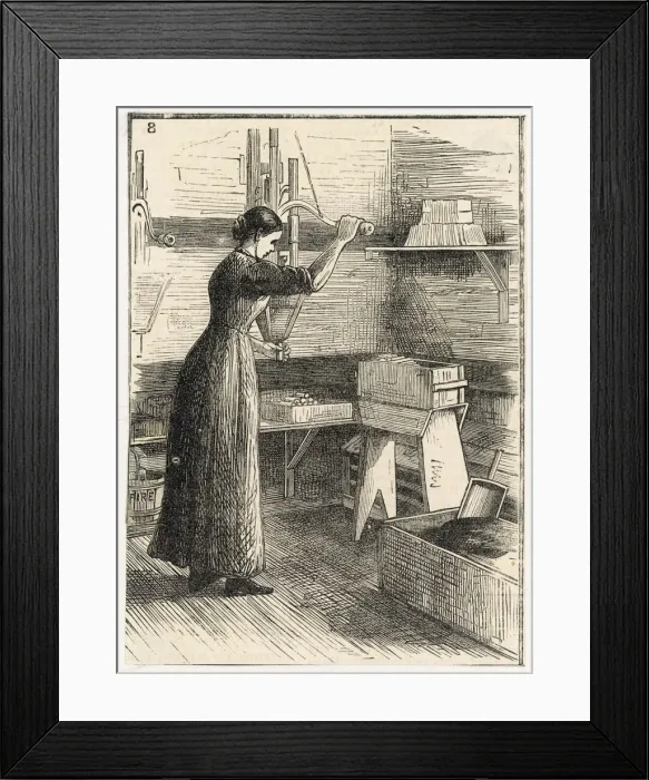 Framed Print : Mixing Dynamite into Cartridges Framed Print : Mixing Dynamite into Cartridges
