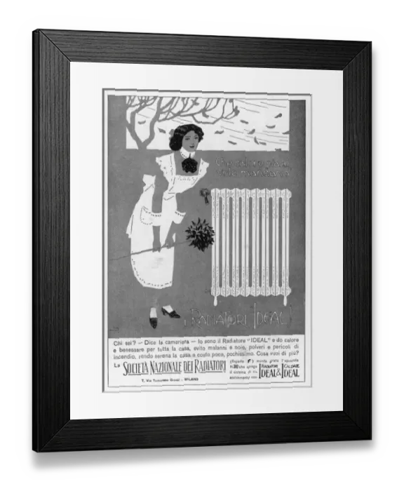 Framed Print : Ideal Radiator Advert Framed Print : Ideal Radiator Advert