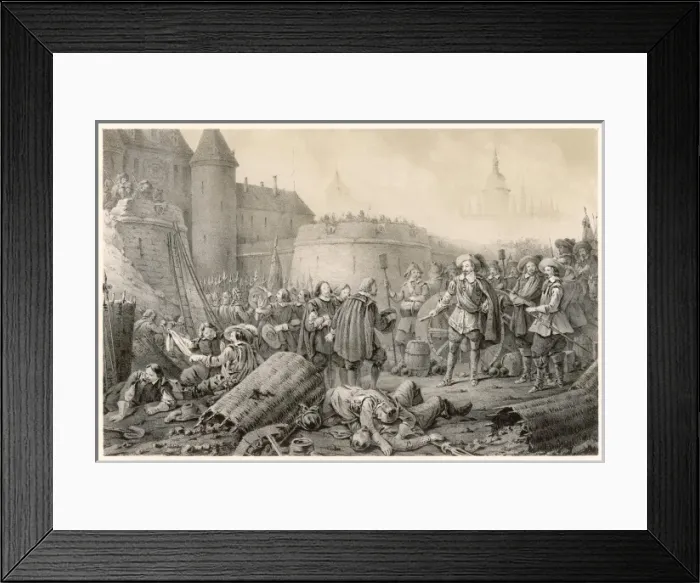 Framed Print : Stralsund Besieged 1628 Framed Print : Stralsund Besieged 1628