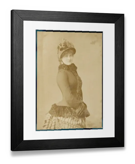 Framed Print : Female Type / Demure C1890 Framed Print : Female Type / Demure C1890