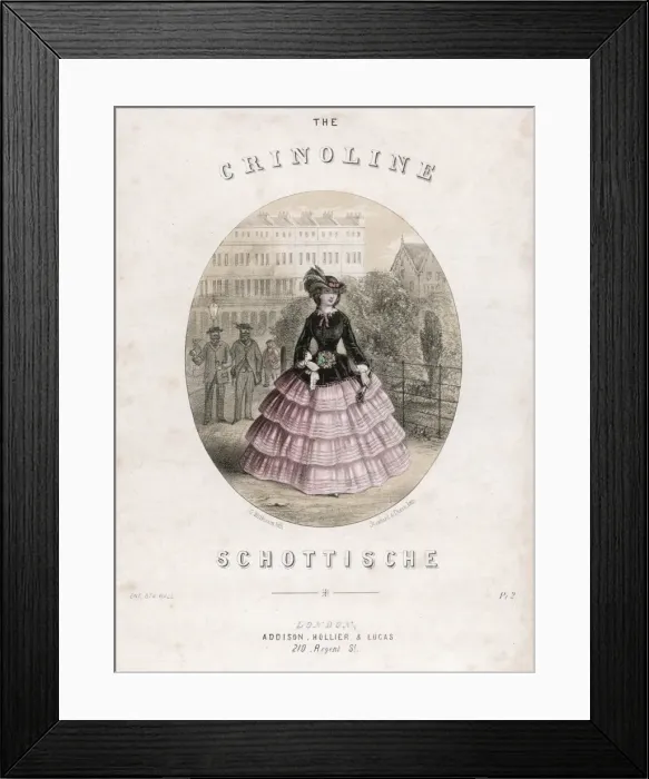 Framed Print : Music Cover / Crinoline Framed Print : Music Cover / Crinoline