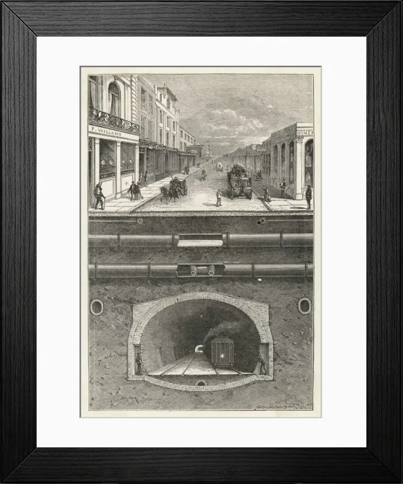 Framed Print : Under a London Street Framed Print : Under a London Street