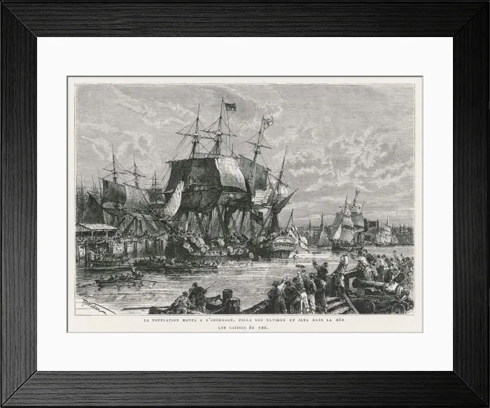 Framed Print : Boston Tea Party 1773 Framed Print : Boston Tea Party 1773
