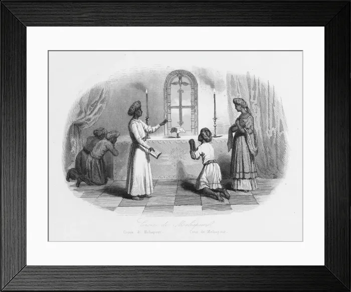 Framed Print : Bleeding cross at Meliapur, India Framed Print : Bleeding cross at Meliapur, India